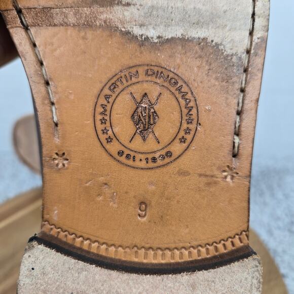 Martin Dingman Mens 9M All American Saddle Brown Leather Daily Penny Loafer - Picture 11 of 13